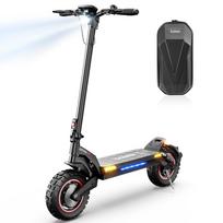 iScooter iX7 Pro Elektrinis paspirtukas įvairiems paviršiams 48V17.5Ah Baterija 1000W * 2 Variklis 10 colių Kelių padangos Suaugusiųjų miesto susisiekimo elektrinis paspirtukas juoda