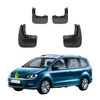 4 vnt. purvasargių, suderinamų su VW Sharan 7N 2011 2012 2013 2014 2015 2016 2017 2018 2019 2020 2021 2022 2023 DZ-27 juoda