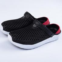 Unisex Fashion Beach klumpės storapadės šlepetės, vandeniui atsparios neslystančios basutės, šlepetės moterims, vyrams 39 juoda