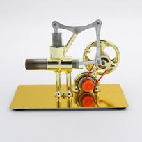 Mini karšto oro Stirlingo variklio modelis generatorius motoras garo galia edukacinis žaislas auksas