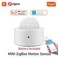 Tuya ZigBee PIR judesio jutiklis Infraraudonųjų spindulių žmogaus kūno detektorius su programėlės nuotolinio valdymo pultu Signalizacija namų saugumui Veikia su Alexa Smart Life Zigbee