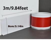 3M Sienos cokolis, Grindjuostės apdailos profilis, Lankstus lipnus sienos cokolio apdailos profilis, Nulupkite ir priklijuokite dizainas, Dekoratyvinis kampinis profilis namų renovacijai 8cmx3m balta