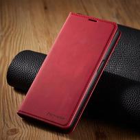 Piniginės odinis dėklas Samsung Galaxy S25 S24 S23 S22 S21 S20 FE Ultra Plus S10 A16 A15 A14 A56 A55 A54 A53 A52s 5G atverčiamas dėklas For A15 (A15 5G) raudona