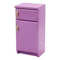 1:12 Dollhouse Fridge Refrigerator Freezer Dollhouse Cabinet, for Dolls for Living Room & Dining Room Kitchen violetinė