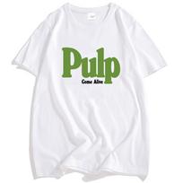 Pulp Come Alive T-shirt Cotton Fashion Rock Band Tshirts Casual Loose Summer Unisex Streetwear Grunge Hip Hop Graphic Tee-shirt XS balta