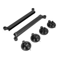 Satellite Suction Cup Mount for Car Window Sunroof ABS Satellite Dish Suction Cup Mounting Kit for RV Driving Black