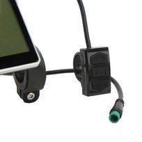Elektrinis dviračio LCD matuoklis 5 kontaktų 24 V 36 V 48 V 60 V universalus E Scooter M5 LCD ekranas, skirtas 31,8 22,2 mm elektriniams dviračiams