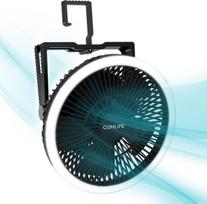 Nešiojamas ventiliatorius su LED šviesomis Comlife, juodas