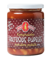 Baltosios pupelės pomidorų padaže MAMOS KONSERVAI, 530 g