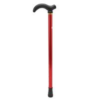 Sulankstoma lazda su ergonomiška rankena, lengva aliuminio lydinio lazda senjorams ir suaugusiems red