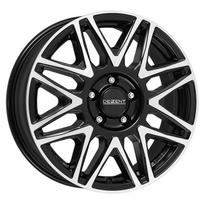 R16x6J 5X118 ET68 CB-71.1 Black/polished