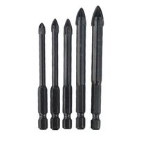 5Pcs Carbide Tile Porcelain Drill Bits Set Ceramic Glass Wood Hole Opener 5pcs
