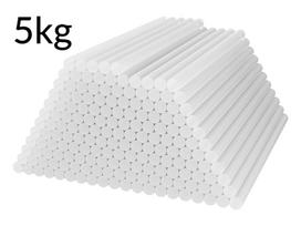 Klijų pistoletas plonas 7/150mm skaidrus 5kg