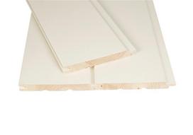 Medinė vidaus dailylentė Stockholm White Nordic, STS/OT, A klasė, balta 3000 x 121 x 14