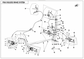 7020-081020 MASTER CYLINDER, HAND BRAKE CFMOTO 450 Nr. 33