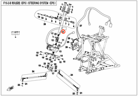 9cr6-103100-00001 EPS steering stem assy CF500AU-6L 2014-2015