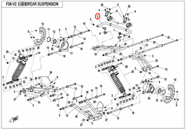 5BY2-060610 REAR STABILIZER BAR ZFORCE 1000 Nr. 2