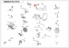 9AWA-150300-20000 AUXILIARY CABLE, EFI Nr. 27