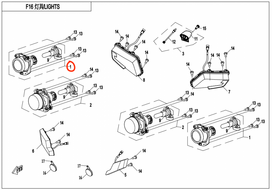 9CR6-160100 HIGH-BEAM LIGHT CFORCE 550
