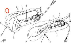 9050-160120-20000 headlight RH