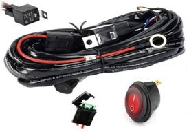 Laidų pynė 2 LED žibintams su jungikliu Wiring harness L-09
