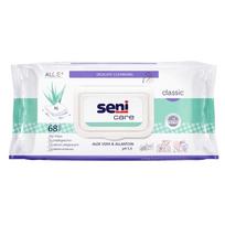 Drėgnos servetėlės Seni Care Classic, 20 x 25 cm, 68 vienetų