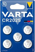 Varta Professional Electronics Button Cell Battery CR 2025, Pack of 5