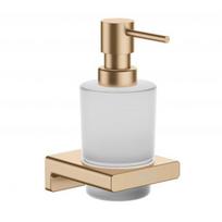 soap dispenser with holder AddStoris, brushed bronze 41745140