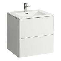 Plautuvės ir spintelės komplektas „Pro S“, 600x500 mm, aukštis 610 mm, su dviem stalčiais, matinė ba H8649602601041