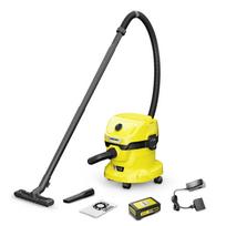 Akumuliatorinis siurblys KARCHER WD 2-18 V Battery Set Geltonas