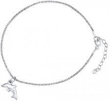 Optinis įrenginys Silvego Sidabrinė kojų grandinėlė su delfinu ZT151095VSW, Silver