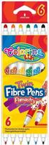 Flomasteriai Colorino Kids dvipusiai, 6 spalvų, FLMCLR13437PTR