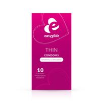 Prezervatyvai EasyGlide Extra Thin Condoms, 10 vnt