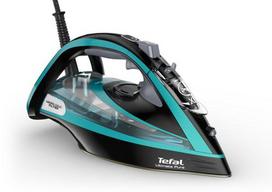 TEFAL Ultimate Pure FV9844 Dry  AND  Steam iron Durilium Autoclean soleplate 3200 W Black, Blue