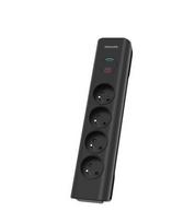 PHILIPS SPN7040BA/60 surge protector, Black, 6 AC outlet(s), 2 m