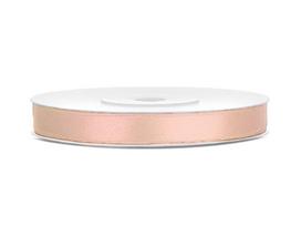 Satino juostelė Peach, šviesiai oranžinės spalvos, 6 mm/25 m, 1 vnt/25 m