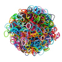 Loom bands gumyčių rinkinys apyrankėms kurti 250 vnt., įvairių spalvų