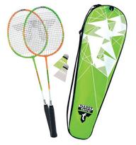 Badmintono rinkinys Talbot Torro 2 ATTACKER, žalias-oranžinis