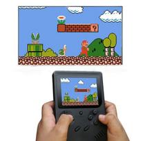 Žaidimų konsolė Retro mini Sup žaidimų konsolė su 400 žaidimų + laidu televizoriui ir įkrovimui juoda