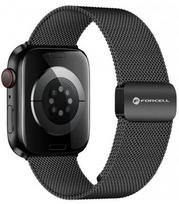 Juoda apyrankė Apple Watch (44 / 45 / 46 / 49 mm) laikrodžiams "Forcell F-Design FA14"