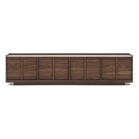 Rudos spalvos TV spintelė iš riešutmedžio 200x47x40 cm Onix – Kave Home