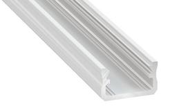 Profilis aliuminis anoduotas baltas LED juostoms paviršinis, A, 2.02m LUMINES