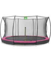 Įkasamas batutas su tinklu Exit Silhouette 427cm - Rožinins