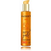 Nuxe Sun Gold Sun Oil SPF50 blizgantis apsauginis aliejus veidui ir kūnui - 150 ml.