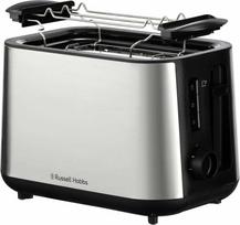 Russell Hobbs – Heaton šlifuoto 2 riekelių skrudintuvas – šlifuoto nerūdijančio plieno ir juodos spalvos
