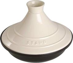 Staub Tajine 20cm round, cream cast iron, Tagine specialities