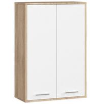 Vonios kambario spintelė Akord Fin H934 W64 2D, smėlio spalvos/balta