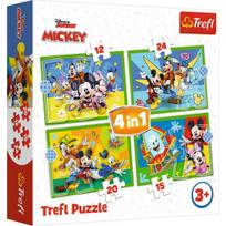 TREFL dėlionių rinkinys „Mickey Mouse“ (4 in 1)