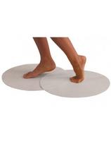 Lacomes neaustinės medžiagos apvalus kilimas baltas d35cm, 1vnt