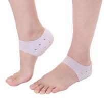 Silikoninė kulno apsauga, apsauginė rankovė, kulno pagalvėlės, mažinančios padų kulno skausmą, sumažinantis slėgį ant kulno 1 pair balta